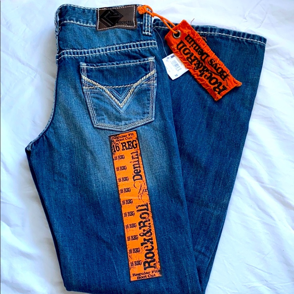 BRAND NEW - Boy’s Rock & Roll Jeans. 16Reg